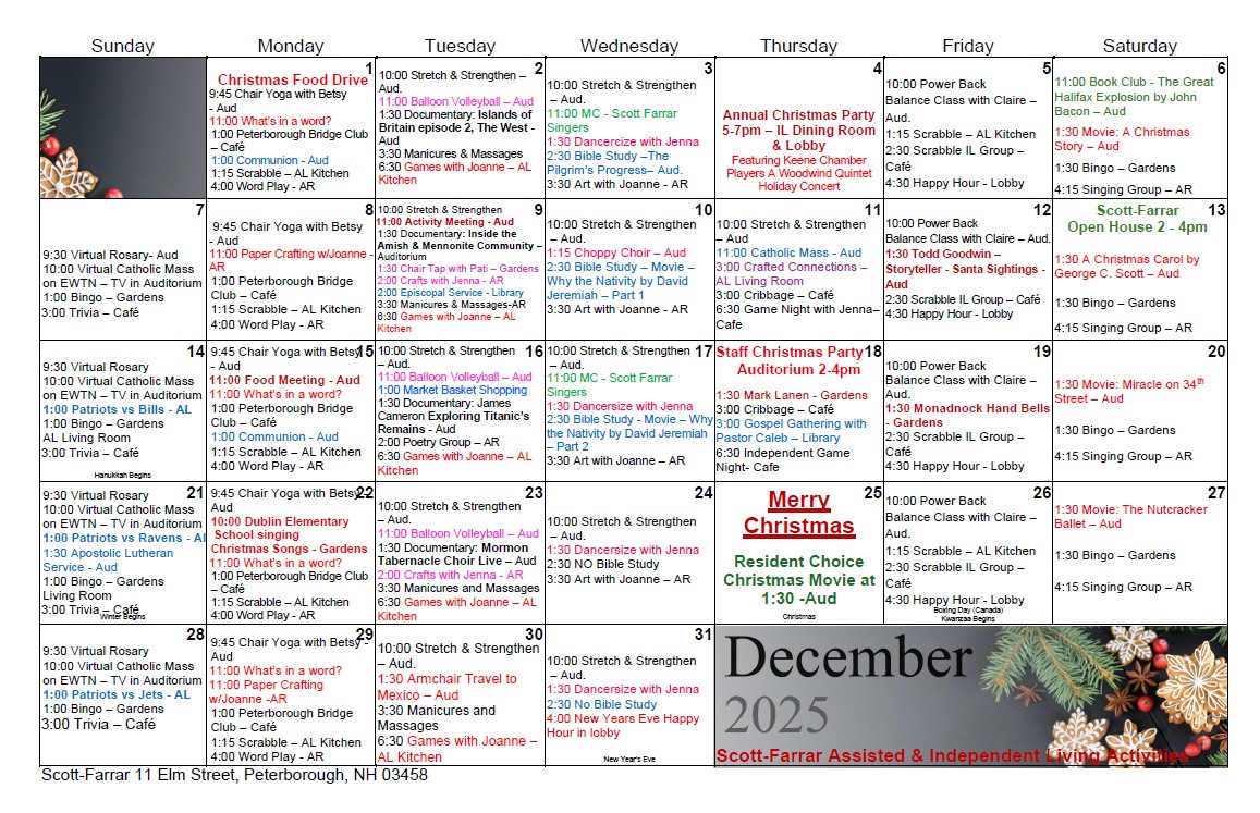 Independent living - seniors enjoying Scott-Farrar