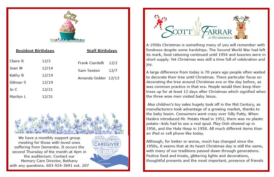 Scott-Farrar senior living residents tending to the garden